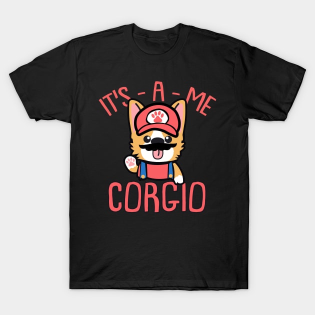 Corgi Puppy | It's A Me-Corgio T-Shirt by POD Anytime